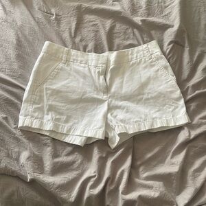 J. Crew White Bermuda Shorts Cotton Blend Relaxed Fit